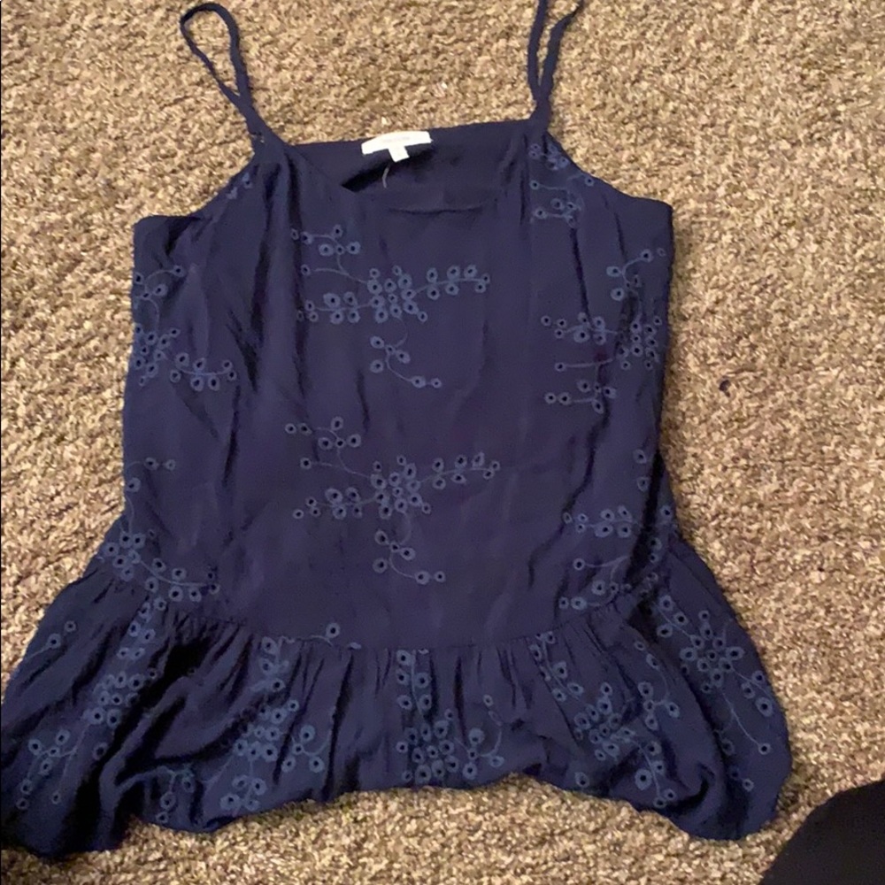 blue blouse tank top